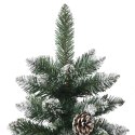 VidaXL Sztuczna choinka z podstawą Zielony 150 cm PVC, plastik i stal
