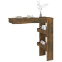 VidaXL Stolik barowy, przydymiony dąb, 102x45x103,5 cm