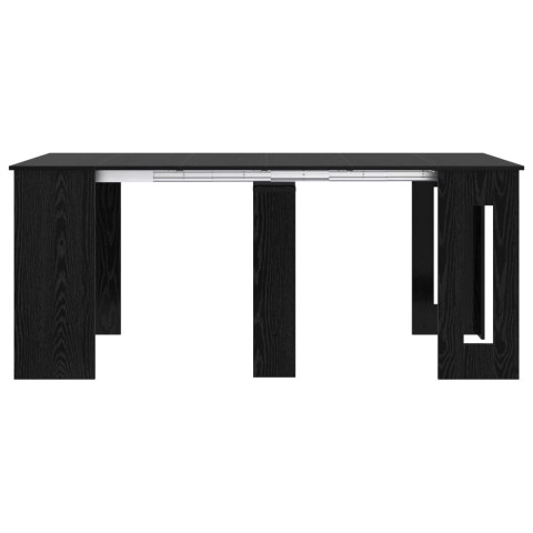 VidaXL Stół jadalniany 180 x 85 x 75 cm Drewno inżynieryjne Czarny dąb