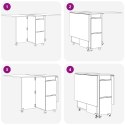 VidaXL Stół jadalniany 2 pcs 140 x 80 x 77 cm Drewno inżynieryjne