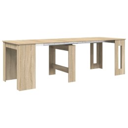 VidaXL Stół jadalniany 240 x 85 x 75 cm Drewno inżynieryjne dąb Sonoma