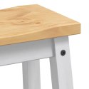 VidaXL Zestaw wysp kuchennych Corona 3 pcs Biały i wosk miodowy