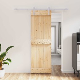 DRZWI PRZESUWNE NATURALNE I BIAŁE 70X210CM