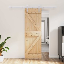 DRZWI PRZESUWNE NATURALNE I BIAŁE 70X210CM
