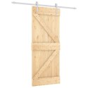 DRZWI PRZESUWNE NATURALNE I BIAŁE 85X210CM