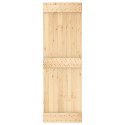 DRZWI PRZESUWNE NATURALNY I CZARNY 70X210CM