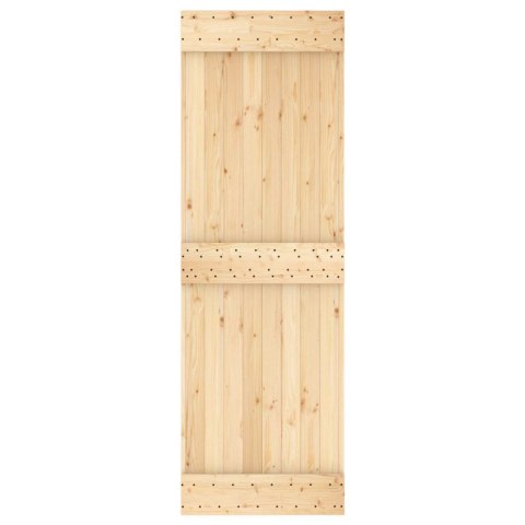 DRZWI PRZESUWNE NATURALNY I CZARNY 70X210CM