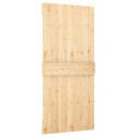 DRZWI PRZESUWNE NATURALNY I CZARNY 95X210CM