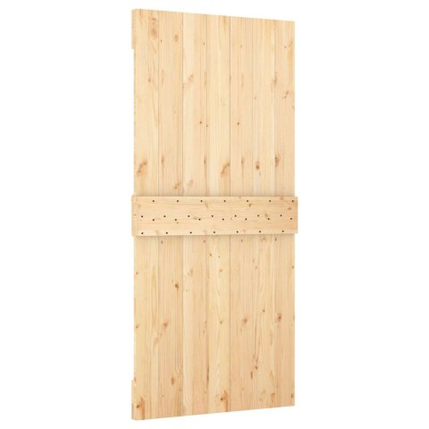 DRZWI PRZESUWNE NATURALNY I CZARNY 95X210CM