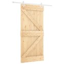 DRZWI PRZESUWNE NATURALNE I BIAŁE 100X210CM