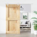 DRZWI PRZESUWNE NATURALNE I BIAŁE 100X210CM