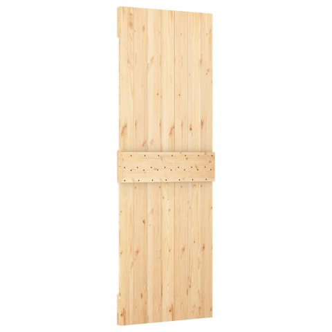 DRZWI PRZESUWNE NATURALNE I BIAŁE 70X210CM