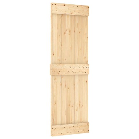 DRZWI PRZESUWNE NATURALNE I BIAŁE 70X210CM