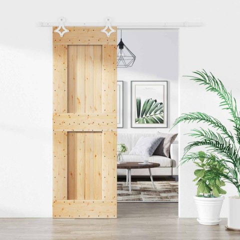DRZWI PRZESUWNE NATURALNE I BIAŁE 70X210CM
