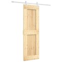 DRZWI PRZESUWNE NATURALNE I BIAŁE 70X210CM