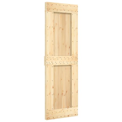 DRZWI PRZESUWNE NATURALNE I BIAŁE 70X210CM