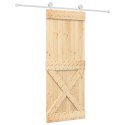 DRZWI PRZESUWNE NATURALNE I BIAŁE 80X210CM