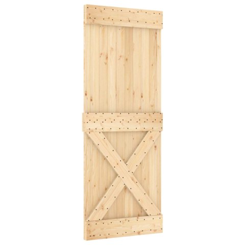 DRZWI PRZESUWNE NATURALNE I BIAŁE 80X210CM