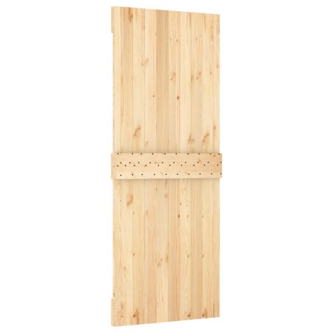 DRZWI PRZESUWNE NATURALNE I BIAŁE 80X210CM