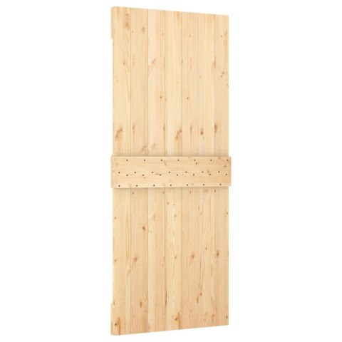 DRZWI PRZESUWNE NATURALNE I BIAŁE 85X210CM