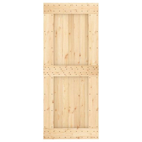 DRZWI PRZESUWNE NATURALNE I BIAŁE 85X210CM