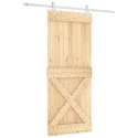 DRZWI PRZESUWNE NATURALNE I BIAŁE 85X210CM