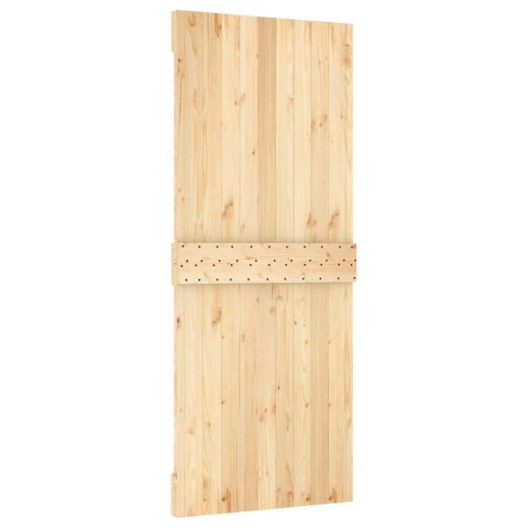 DRZWI PRZESUWNE NATURALNE I BIAŁE 85X210CM