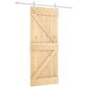 DRZWI PRZESUWNE NATURALNE I BIAŁE 85X210CM