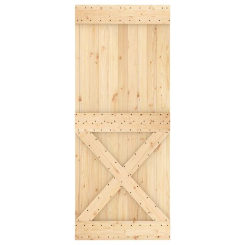 DRZWI PRZESUWNE NATURALNE I BIAŁE 85X210CM
