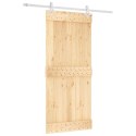 DRZWI PRZESUWNE NATURALNE I BIAŁE 90X210CM