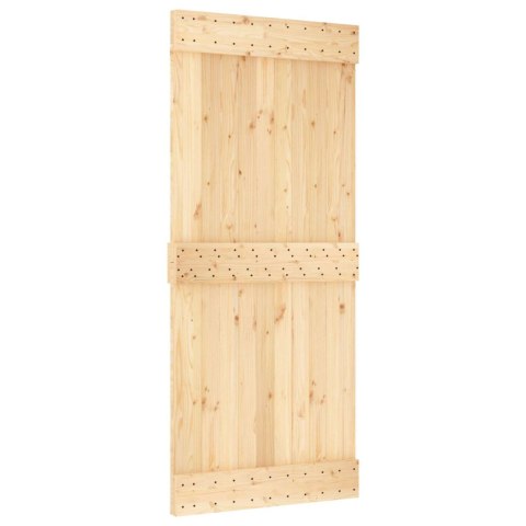 DRZWI PRZESUWNE NATURALNE I BIAŁE 90X210CM