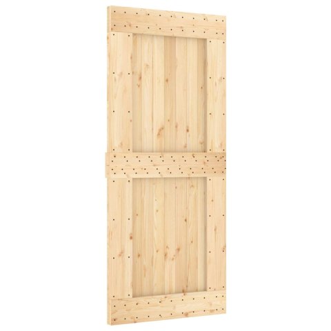 DRZWI PRZESUWNE NATURALNE I BIAŁE 90X210CM