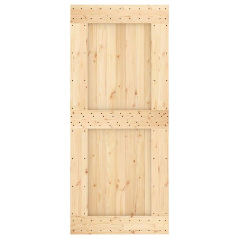 DRZWI PRZESUWNE NATURALNE I BIAŁE 90X210CM