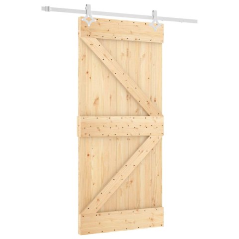 DRZWI PRZESUWNE NATURALNE I BIAŁE 95X210CM
