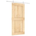 DRZWI PRZESUWNE NATURALNE I BIAŁE 95X210CM
