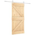 DRZWI PRZESUWNE NATURALNE I BIAŁE 95X210CM