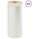 ARKUSZ OCHRONNY Z TAŚMĄ KLEJĄCĄ 12 SZT. PRZEZROCZYSTY HDPE