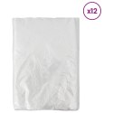 VidaXL Arkusz przeciwkurzowy 12 pcs przezroczysty 400 x 500 cm HDPE