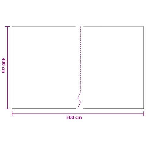VidaXL Arkusz przeciwkurzowy 12 pcs przezroczysty 400 x 500 cm HDPE