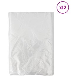 VidaXL Arkusz przeciwkurzowy 12 pcs przezroczysty 400 x 500 cm HDPE