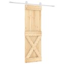 DRZWI PRZESUWNE NATURALNE I BIAŁE 70X210CM