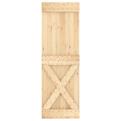 DRZWI PRZESUWNE NATURALNE I BIAŁE 70X210CM