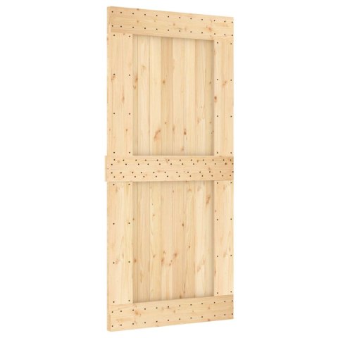 DRZWI PRZESUWNE NATURALNE I BIAŁE 95X210CM