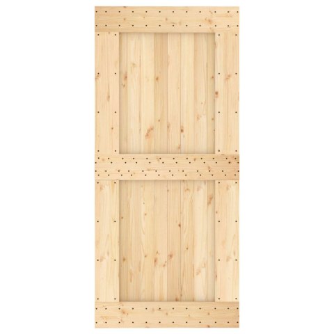 DRZWI PRZESUWNE NATURALNE I BIAŁE 95X210CM