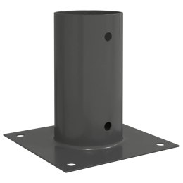 VidaXL Okrągły kotwicy gruntowej 12 pcs antracytowy 15 x 15 x 15 cm
