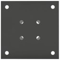 VidaXL Okrągły kotwicy gruntowej 12 pcs antracytowy 15 x 15 x 15 cm