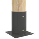 VidaXL Okrągły kotwicy gruntowej 12 pcs antracytowy 15 x 15 x 15 cm