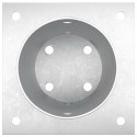 VidaXL Okrągły kotwicy gruntowej 12 pcs srebrny 15 x 15 x 15 cm Metal