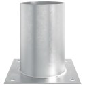 VidaXL Okrągły kotwicy gruntowej 12 pcs srebrny 15 x 15 x 15 cm Metal
