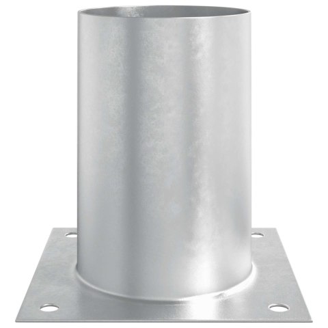 VidaXL Okrągły kotwicy gruntowej 12 pcs srebrny 15 x 15 x 15 cm Metal